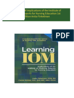 [Ebooks PDF] download Learning IOM Implications of the Institute of Medicine Reports for Nursing Education 1st Edition Anita Finkelman full chapters