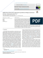 Applications of data-driven approaches in prediction of fatigue and fracture