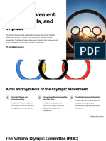 Olympic Movement History Goals and impact