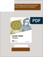 Galois Theory, Fifth Edition [5th Ed] (Instructor Solution Manual, Solutions) Ian Stewart all chapter instant download