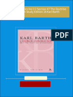 Instant download Church Dogmatics Vol 3 2 Section 47 The Doctrine of Creation Study Edition 16 Karl Barth pdf all chapter