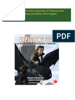 Full download Exploring 3D The New Grammar of Stereoscopic Filmmaking 1st Edition Pennington pdf docx