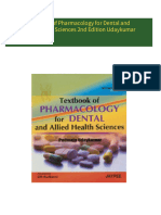 PDF Textbook of Pharmacology for Dental and Allied Health Sciences 2nd Edition Udaykumar download