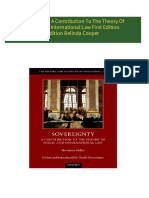 Get Sovereignty: A Contribution To The Theory Of Public And International Law First Edition. Edition Belinda Cooper free all chapters