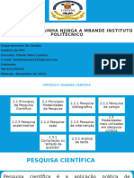 MIC IP AULA 2 Capitulo II- Pesquisa Científica