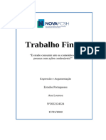 Ensaio- trabalho final