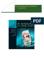 Full Download The Mathematics of Coding Theory 1st Edition Paul Garrett PDF DOCX