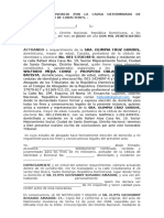 DEMANDA EN DIVORCIO INCOPATIBILIDAD DE CARACTERES OLIMPIA