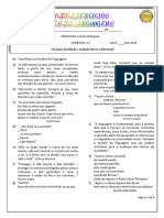 Exercícios - Funções de Linguagem - 1.ª Série Em