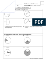 Geo A Ch 11 Area of Sectors Hw