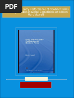 Entry and Post Entry Performance of Newborn Firms Routledge Studies in Global Cometition 1st Edition Marc Vivarelli all chapter instant download