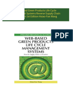 Download Complete Web based Green Products Life Cycle Management Systems Reverse Supply Chain Utilization 1st Edition Hsiao-Fan Wang PDF for All Chapters