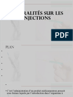 Généralités sur les injections