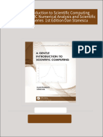 Instant download A Gentle Introduction to Scientific Computing Chapman Hall CRC Numerical Analysis and Scientific Computing Series  1st Edition Dan Stanescu pdf all chapter