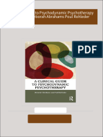 PDF A Clinical Guide to Psychodynamic Psychotherapy 1st Edition Deborah Abrahams Poul Rohleder download