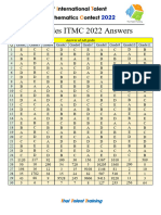 2022 ITMC Answers All Grade