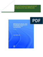 Instant Download Behavioral Social and Emotional Assessment of Children and Adolescents Sara Whitcomb PDF All Chapters