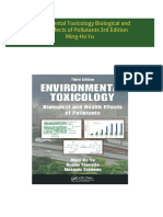 Download Complete Environmental Toxicology Biological and Health Effects of Pollutants 3rd Edition Ming-Ho Yu PDF for All Chapters