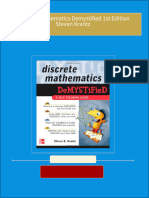 Discrete Mathematics Demystified 1st Edition Steven Krantz download pdf