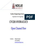 Open Channel Hydraulics Material