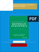 Full download Introduction to Bayesian Statistics 3rd Edition William M. Bolstad pdf docx