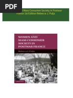 Complete Download Women and Mass Consumer Society in Postwar France 1st Edition Rebecca J. Pulju PDF All Chapters