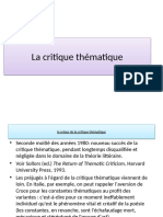 Critique thematique