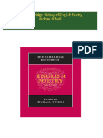 Download Full The Cambridge History of English Poetry Michael O'Neill PDF All Chapters