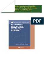 Get Statistical Design and Analysis of Stability Studies Chapman Hall Crc Biostatistics Series 1st Edition Shein-Chung Chow free all chapters