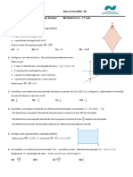 Ficha trabalho I- produto escalar e inclinação 1