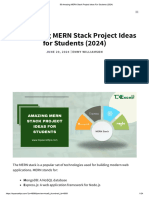 MERN Stack Project Ideas