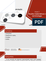 Aula 2- Noções matemáticas e terminologia