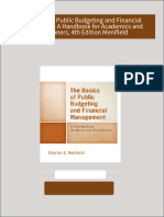 The Basics of Public Budgeting and Financial Management: A Handbook for Academics and Practitioners, 4th Edition Menifield All Chapters Instant Download