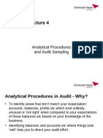 Session 4 Analytical Procedures Sampling Student