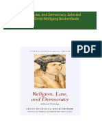 PDF Religion, Law, and Democracy: Selected Writings Ernst-Wolfgang Böckenförde download