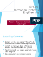 Topic 6 - Requirements Analysis and Modelling (II)