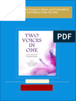 Complete Download Two Voices in One Essays in Asian and Translation Studies 1st Edition Chan Sin-Wai PDF All Chapters