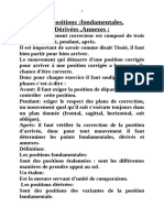 gym medicale - Les positions fondamentales