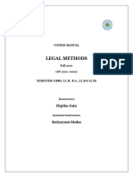 Legal Methods Fall 2021 - Final Course Manual