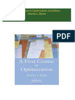 [FREE PDF sample] A First Course in Optimization 1st Edition Charles L. Byrne ebooks