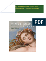 The Mythology of Plants Botanical Lore from Ancient Greece and Rome 1st Edition Giesecke 2024 scribd download