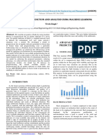 Indian Air Quality Prediction and Analysis Using Machine Learning