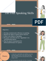 The Four Speaking Skills