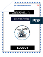 EDU304 Midterm Preparation File by ZB