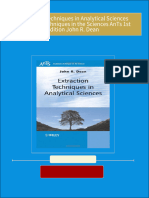 Extraction Techniques in Analytical Sciences Analytical Techniques in the Sciences AnTs 1st Edition John R. Dean all chapter instant download