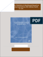 Get Interpreting Basic Statistics A Workbook Based on Excerpts from Journal Articles 9th Edition Keith S. Cox PDF ebook with Full Chapters Now