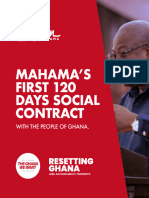 Here's Mahama's 120 days social contract with Ghanaians