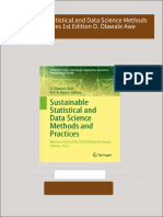 Get Sustainable Statistical and Data Science Methods and Practices 1st Edition O. Olawale Awe PDF ebook with Full Chapters Now