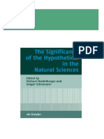 Instant download The Significance of the Hypothetical in the Natural Sciences 1st Edition Michael Heidelberger And Gregor Schiemann (Editors) pdf all chapter