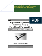 Download Signs and Symptoms Analysis from a Functional Perspective 1st Edition Dicken Weatherby ebook All Chapters PDF